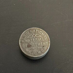 Vintage Elgin National Material Department Watch Co. Round Tin Metal Empty